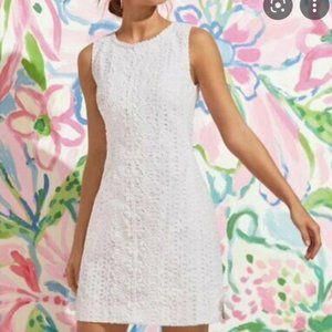 WITH TAGS: Lily Pulitzer White Eyelet Shift Dress